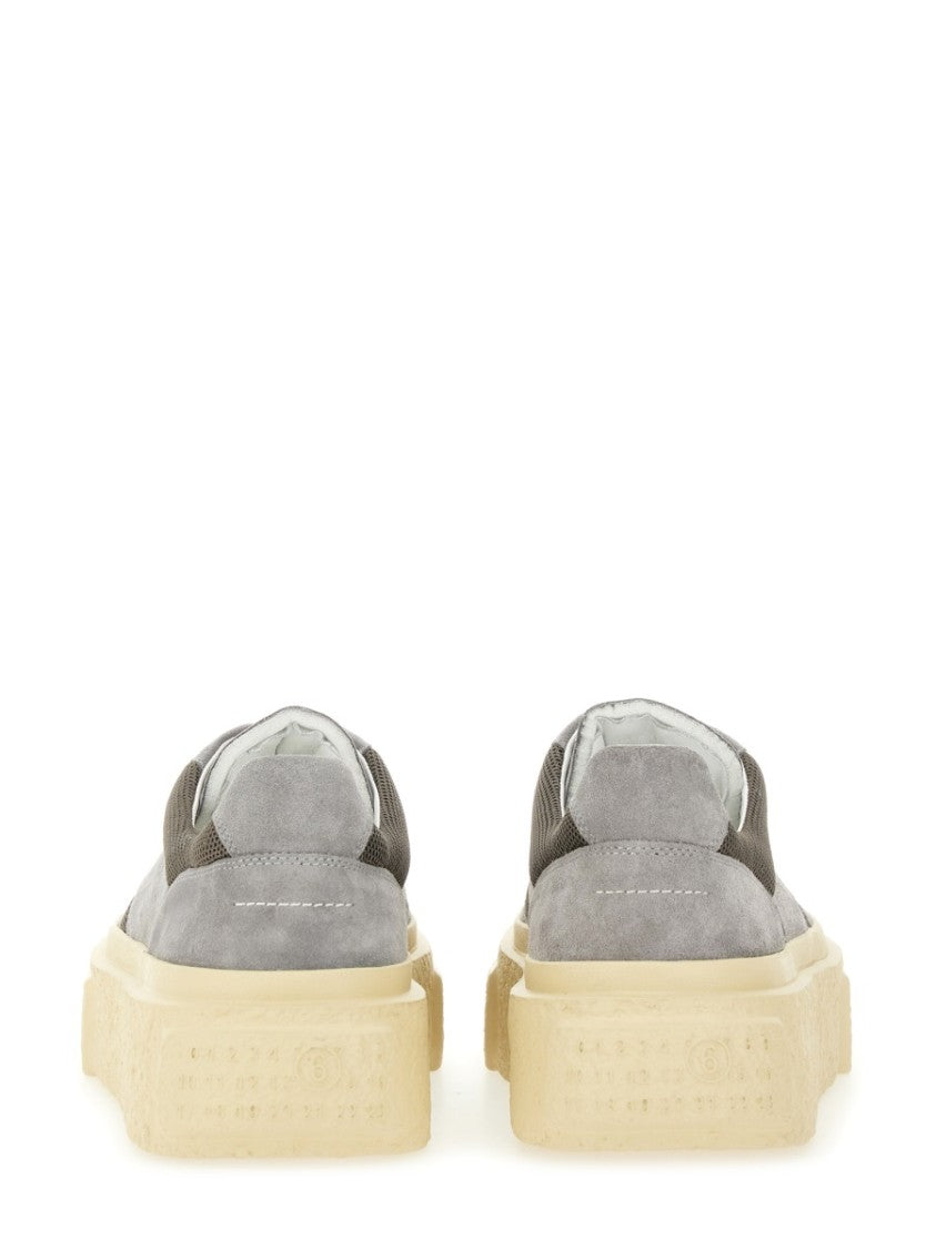 Mm6 By Maison Margiela Contemporary Leather Sneakers With Chunky Sole