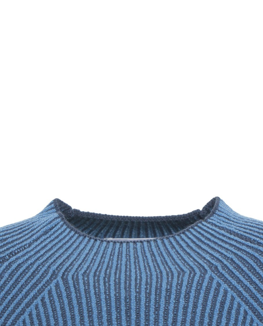 Stone Island Ribbed Sweater With Logo