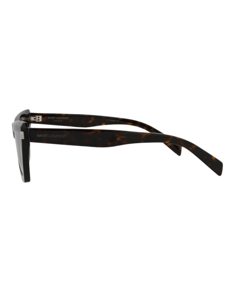 Saint Laurent Tortoiseshell Square-Frame Acetate Sunglasses