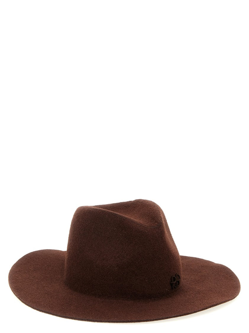 Ruslan Baginskiy 'Monogram-Embellished Fedora' Hat