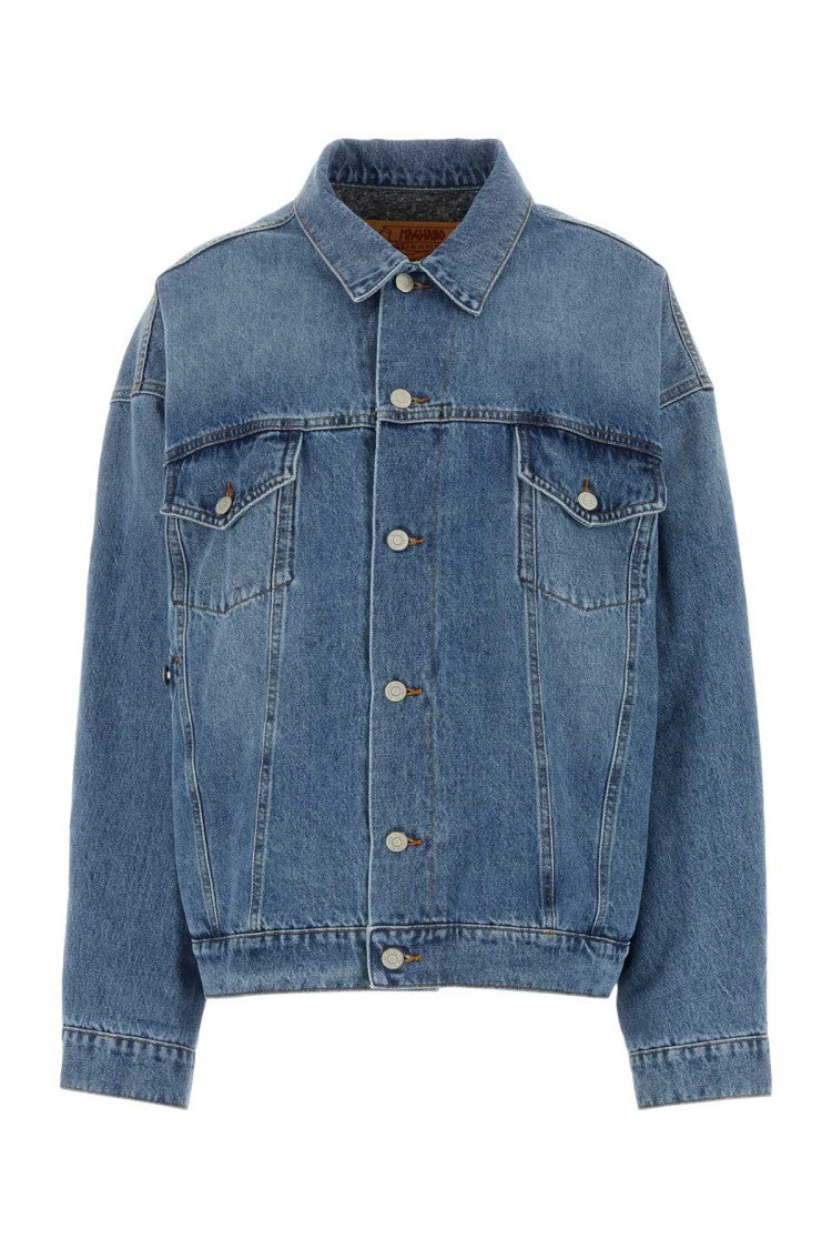 Magliano Vintage-Inspired Blue Denim Jacket With Classic Design