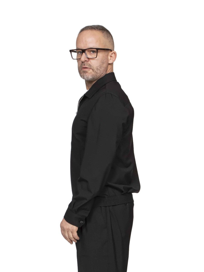 Briglia Bill Black Classic Collar Zip-Up Jacket