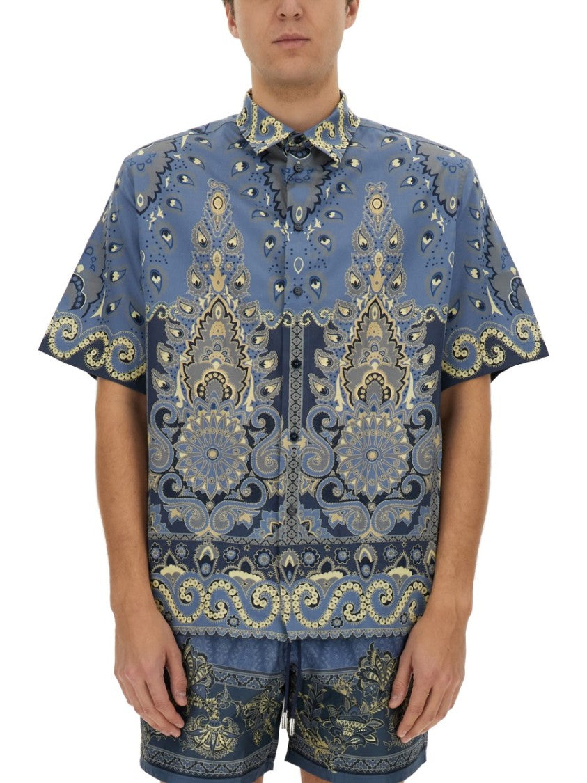 Etro Pattern Short-Sleeved Over Shirt