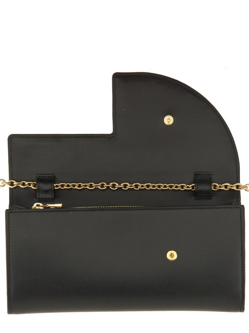 Patou Black Leather Pochette