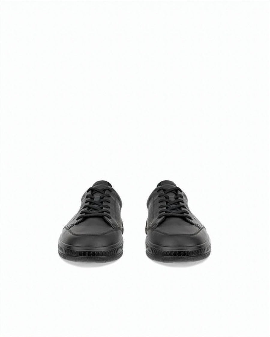 Ecco Smooth Cowhide Leather Low-Top Sneakers