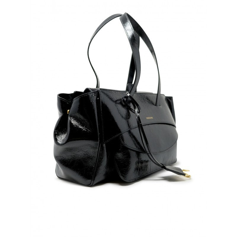 Hidesins Basset Elisir Liquorice Leather Handbag
