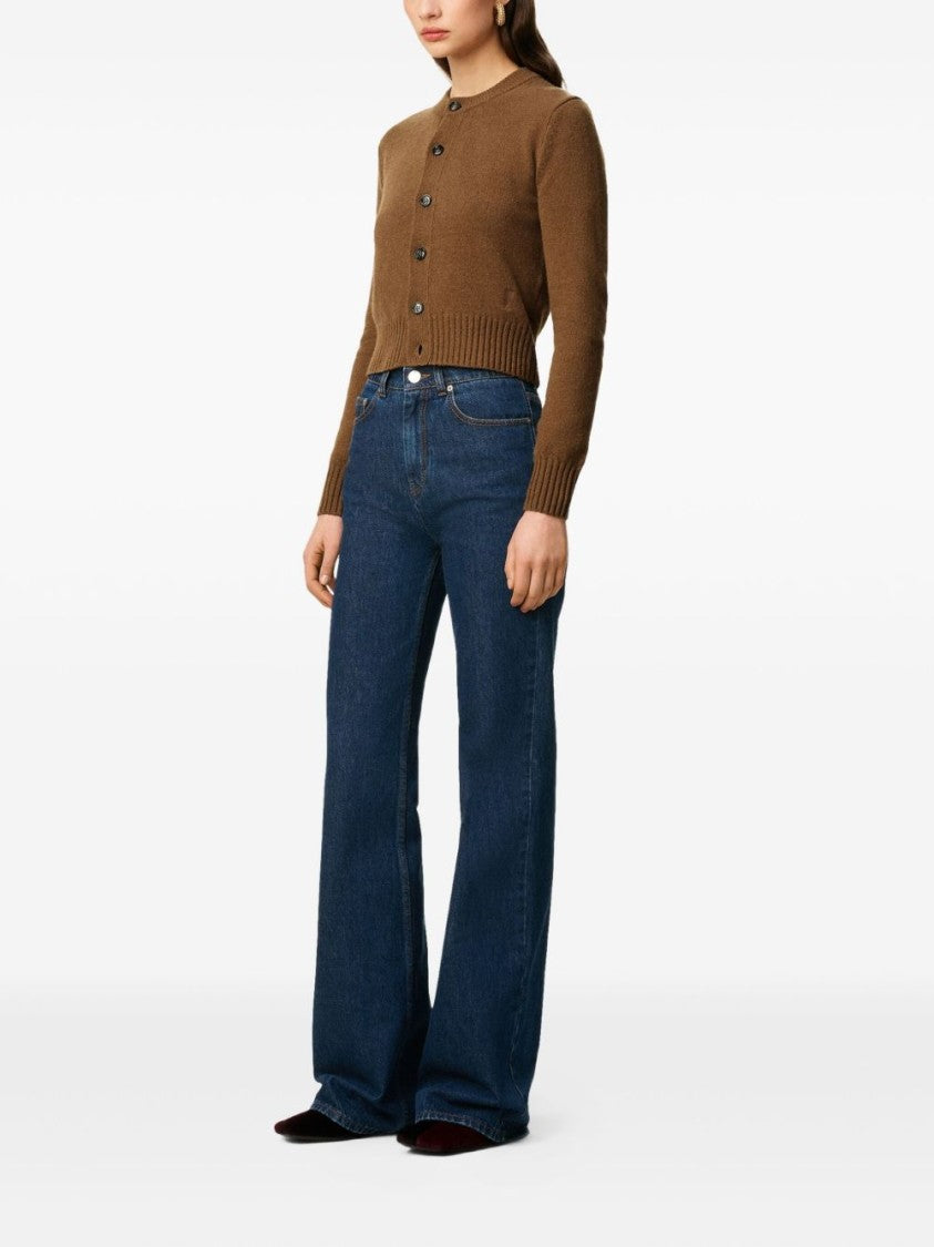 Ami High-Waisted Flared Fit Jeans