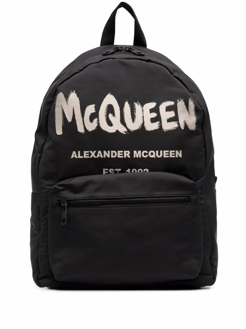 Alexander Mcqueen Graffiti Metropolitan Printed Backpack