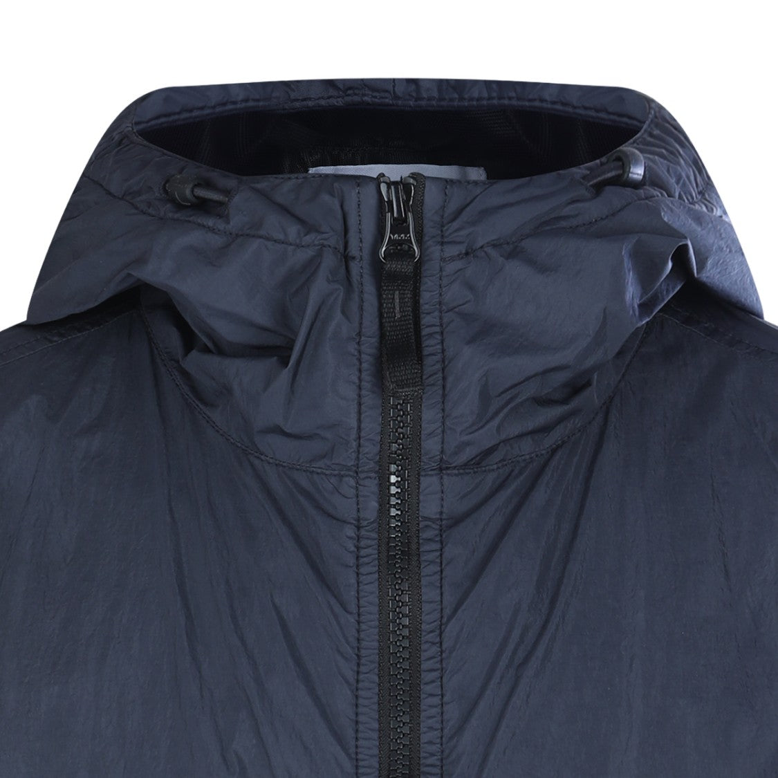 Stone Island Lightweight Blue Jacket With High Collar