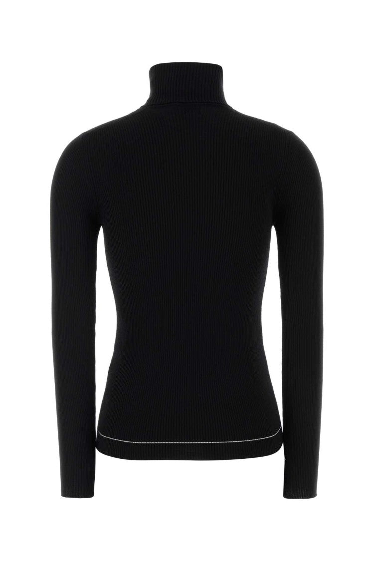Moncler Black Wool T-Shirt