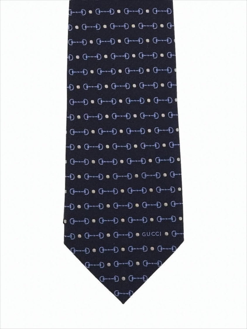Gucci Silk Tie With Geometric Pattern