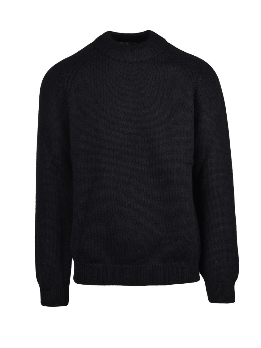 Daniele Fiesoli Crew Neck Raglan Sweater With Merino Wool And Alpaca Blend