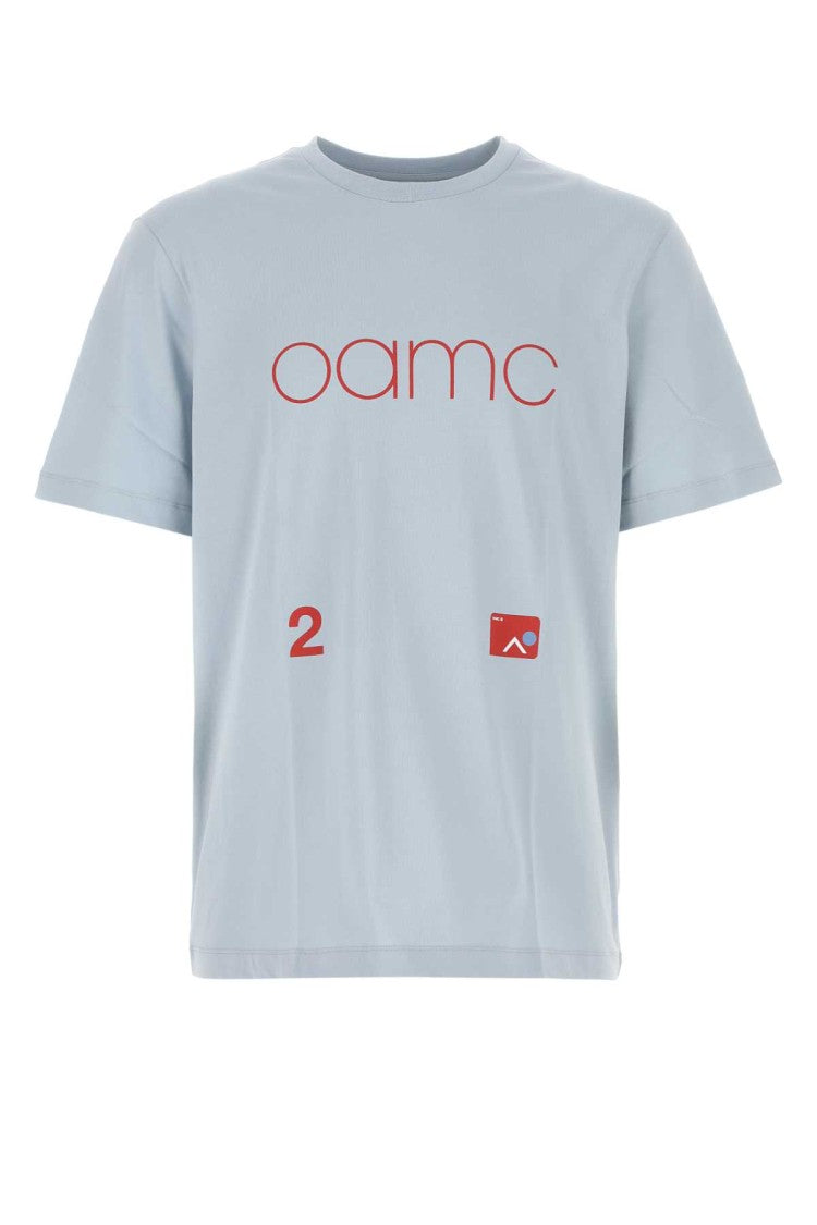 Oamc Light-Blue Cotton Oversize T-Shirt