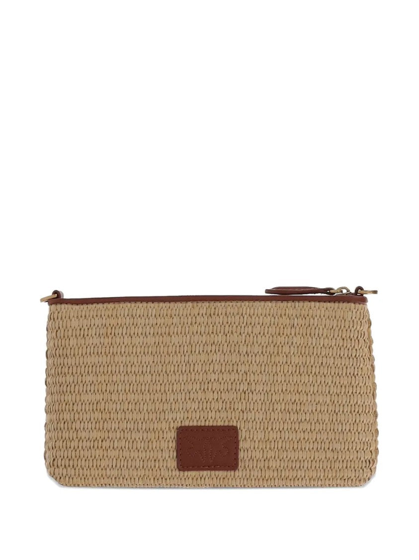 Pinko Textured Woven Beauty Case