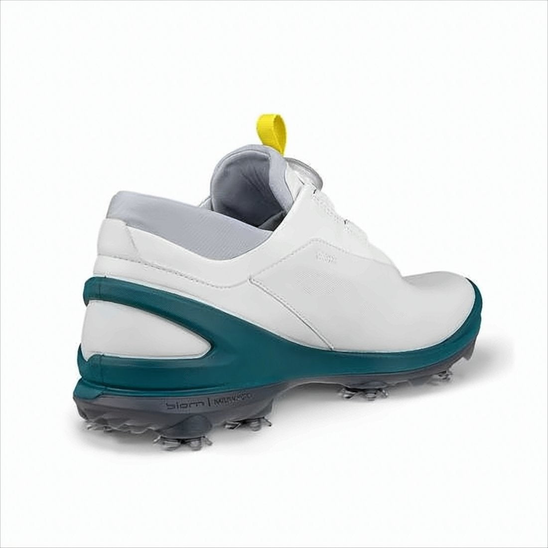Ecco Streamlined White Leather Golf Shoes