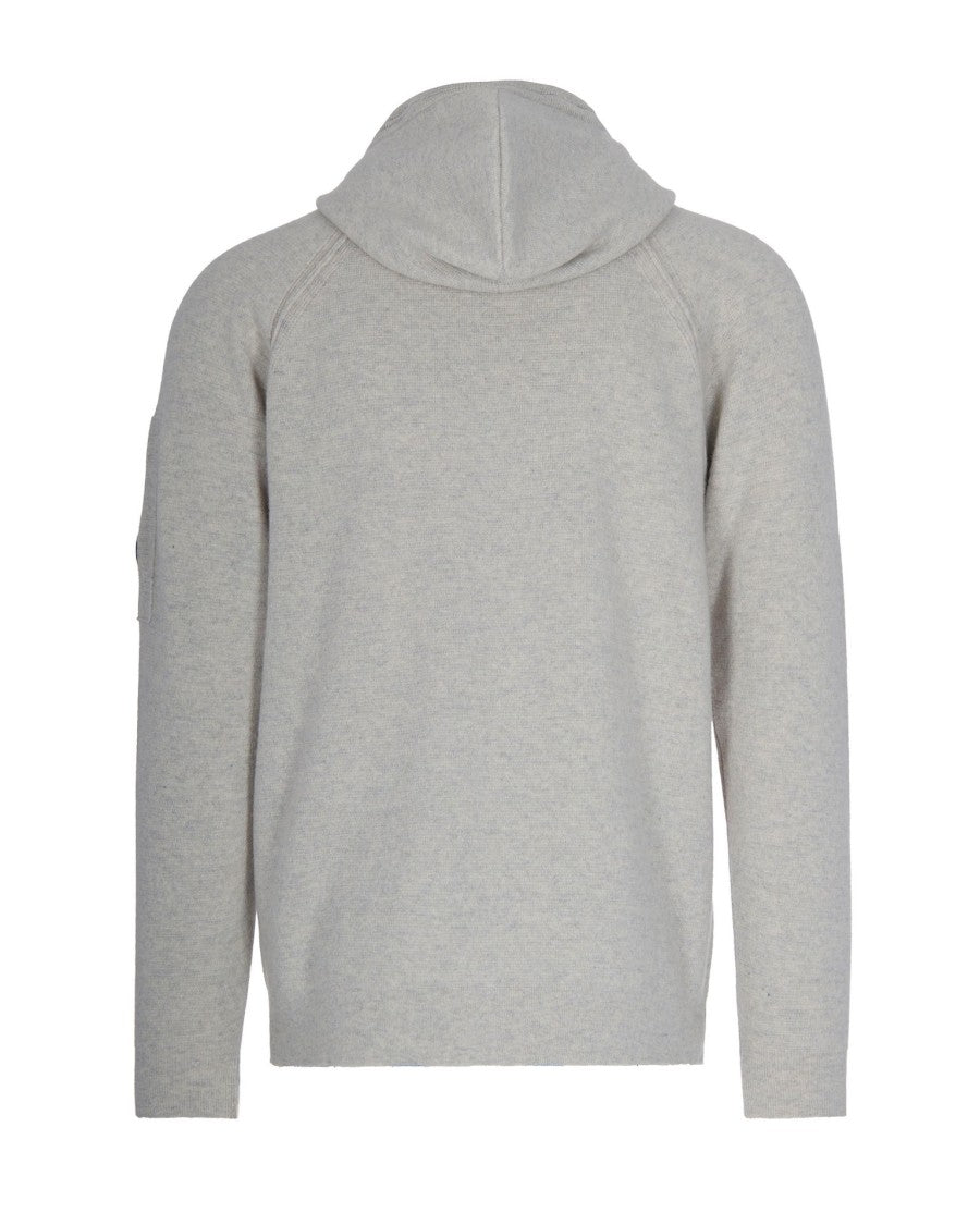 C.P. Company Grey Wool Blend Cardigan