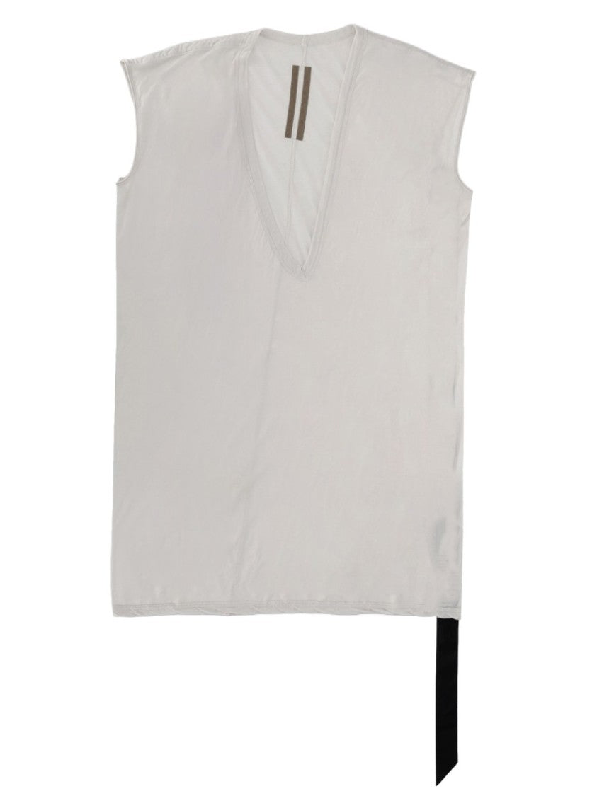 Drkshdw By Rick Owens Neutrals Dylan T Oversized V-Neck T-Shirt