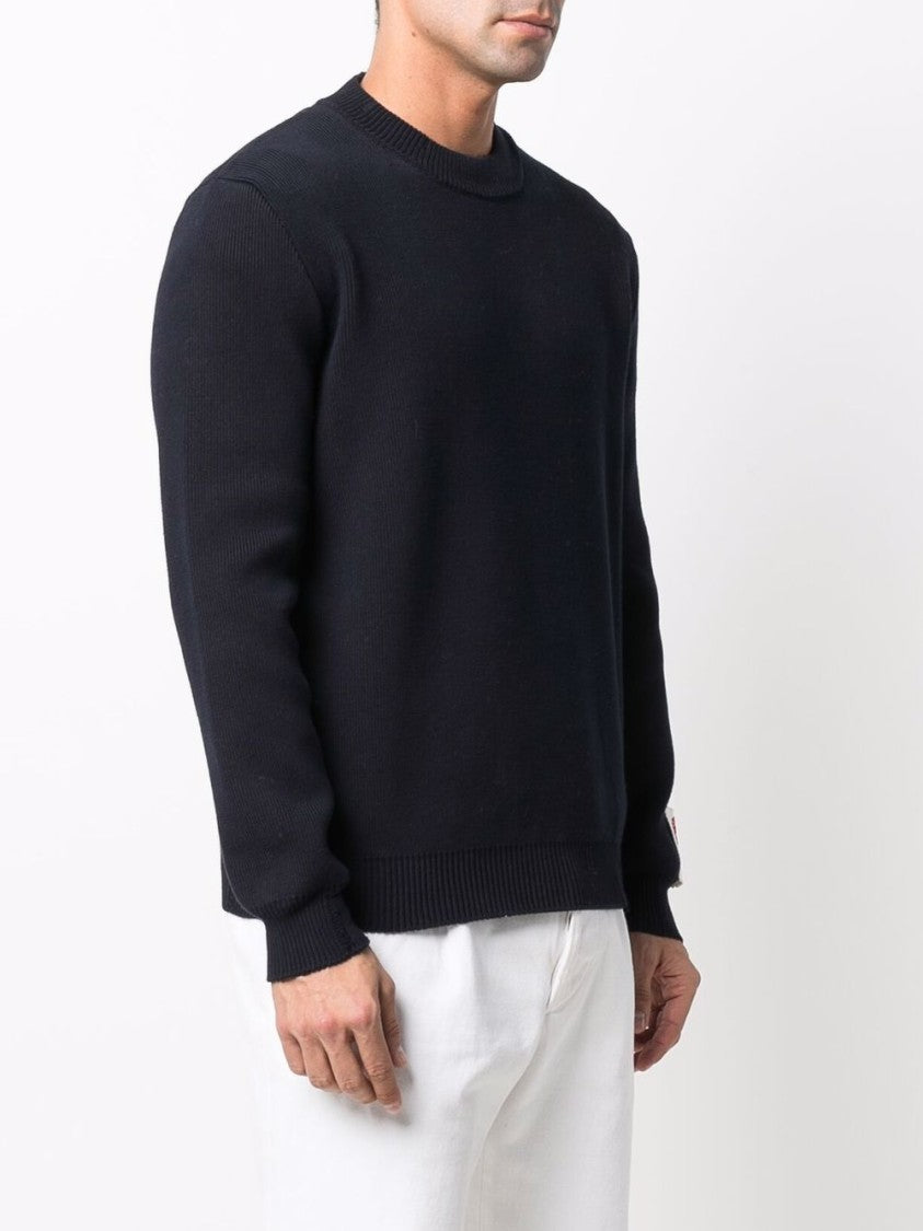 Golden Goose Ribbed Stretch-Cotton Sweater With Crew Neck Design