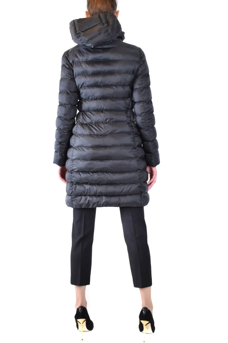 Geospirit Quilted Black Jacket With High Collar