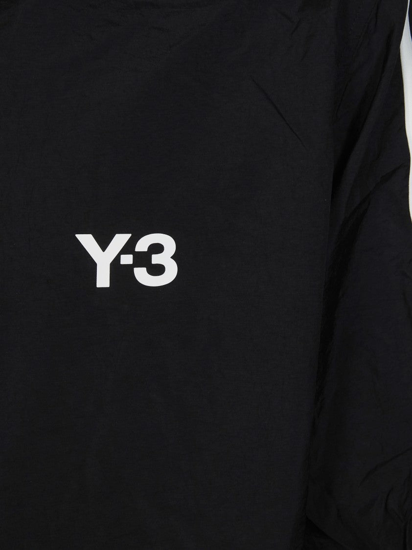 Y-3 Black Polyamide Sleeve Stripes Jacket