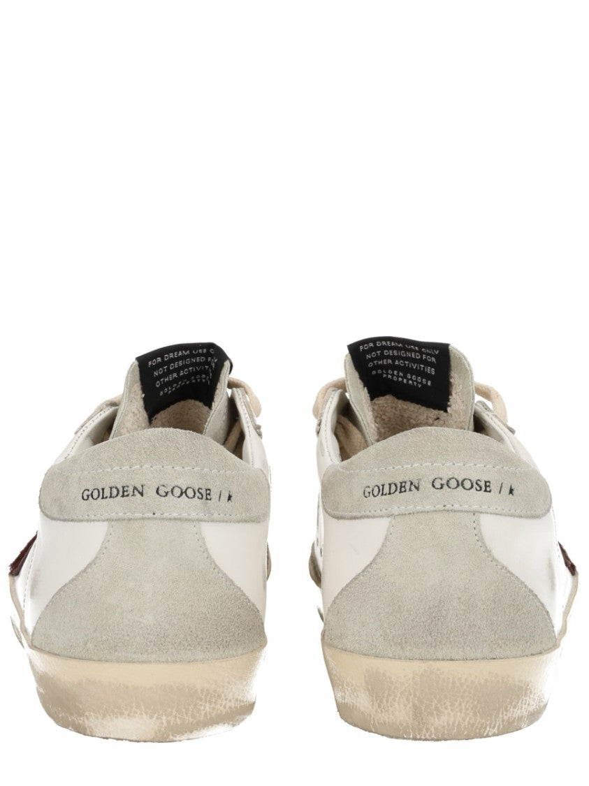 Golden Goose Neutrals Superstar Distressed Low-Top Sneakers
