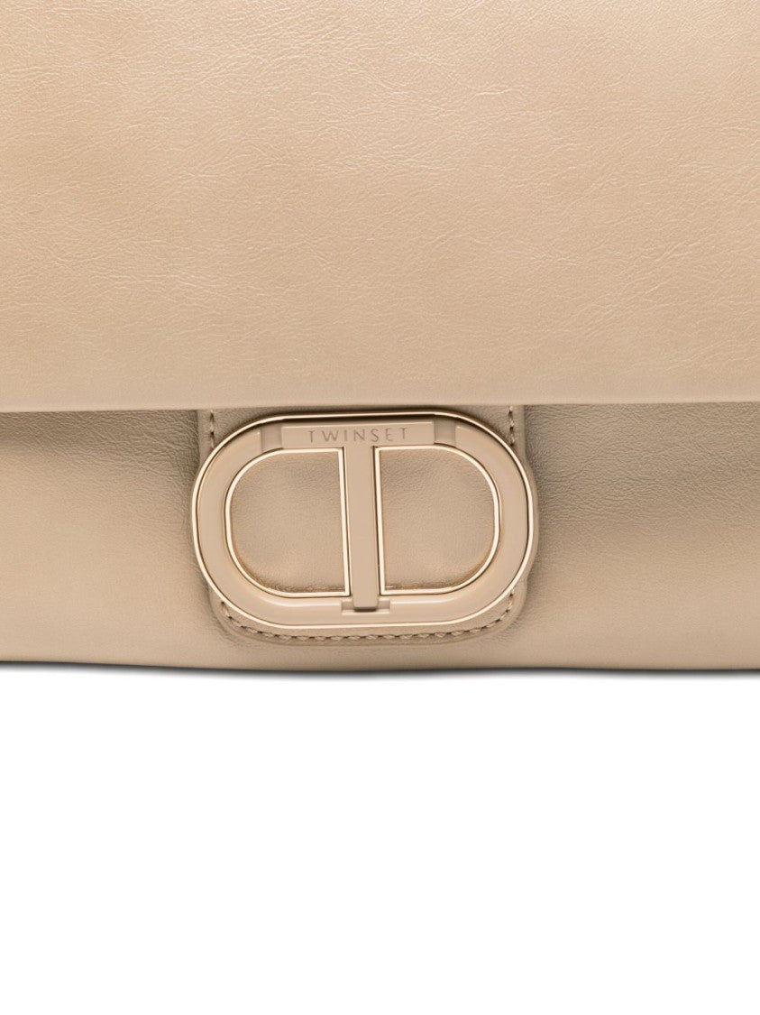 Twin-Set Structured Neutral Twin-Set Handbag