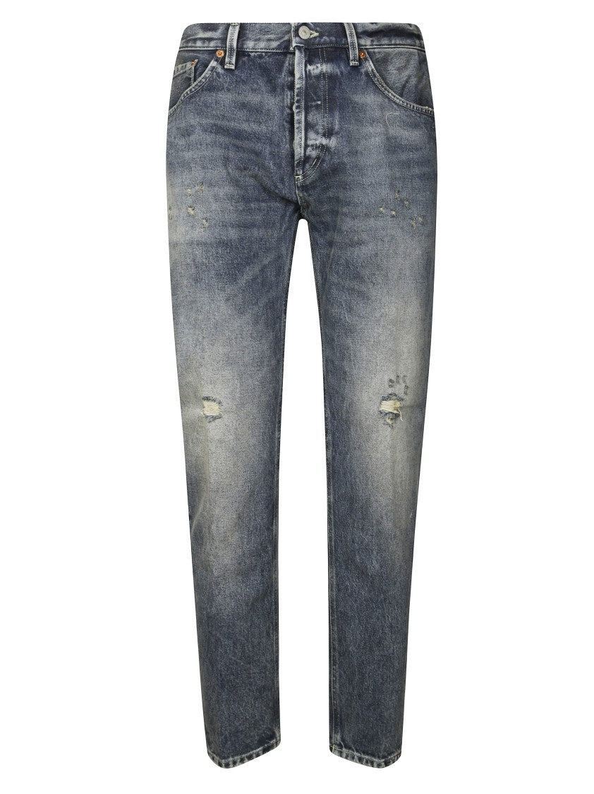 Dondup Tailored Straight Leg Brighton Pants With Minimalist Design