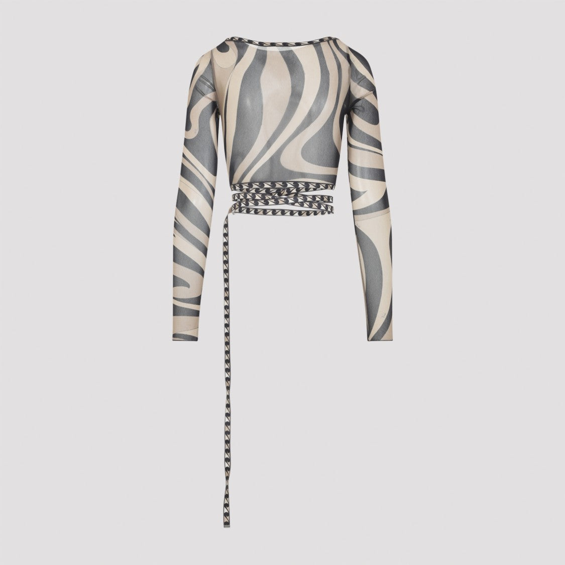 Pucci Abstract Patterned Long-Sleeved Top