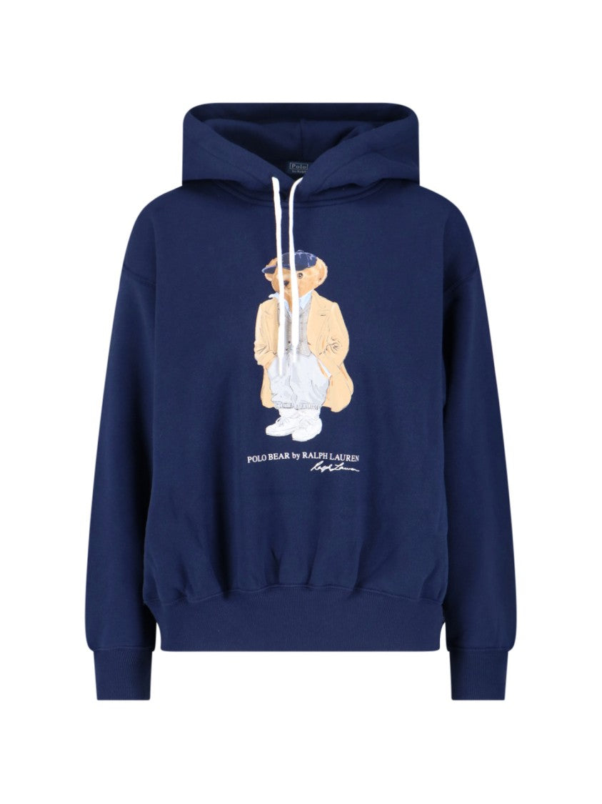 Polo Ralph Lauren Relaxed Fit Graphic Hoodie With Polo Bear Design