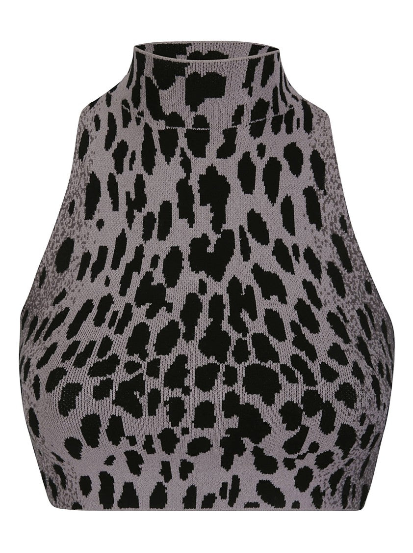 Ssheena Collar Cropped Top