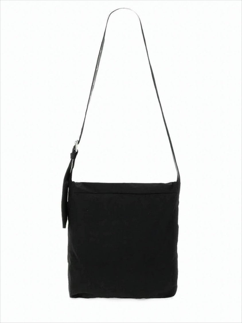 Our Legacy Black Shoulder Bag With Flap Closure