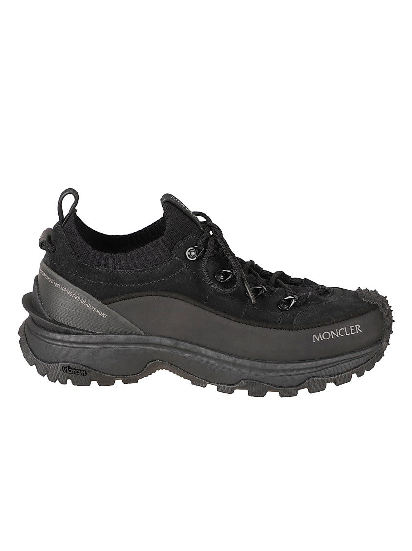 Moncler Low-Profile Sneakers With Textured Sole And Sock-Like Upper