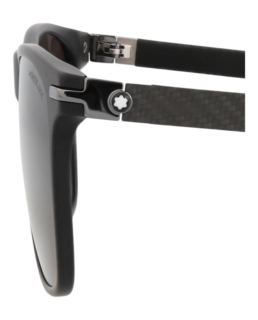 Montblanc Square-Frame Recycled Acetate Sunglasses
