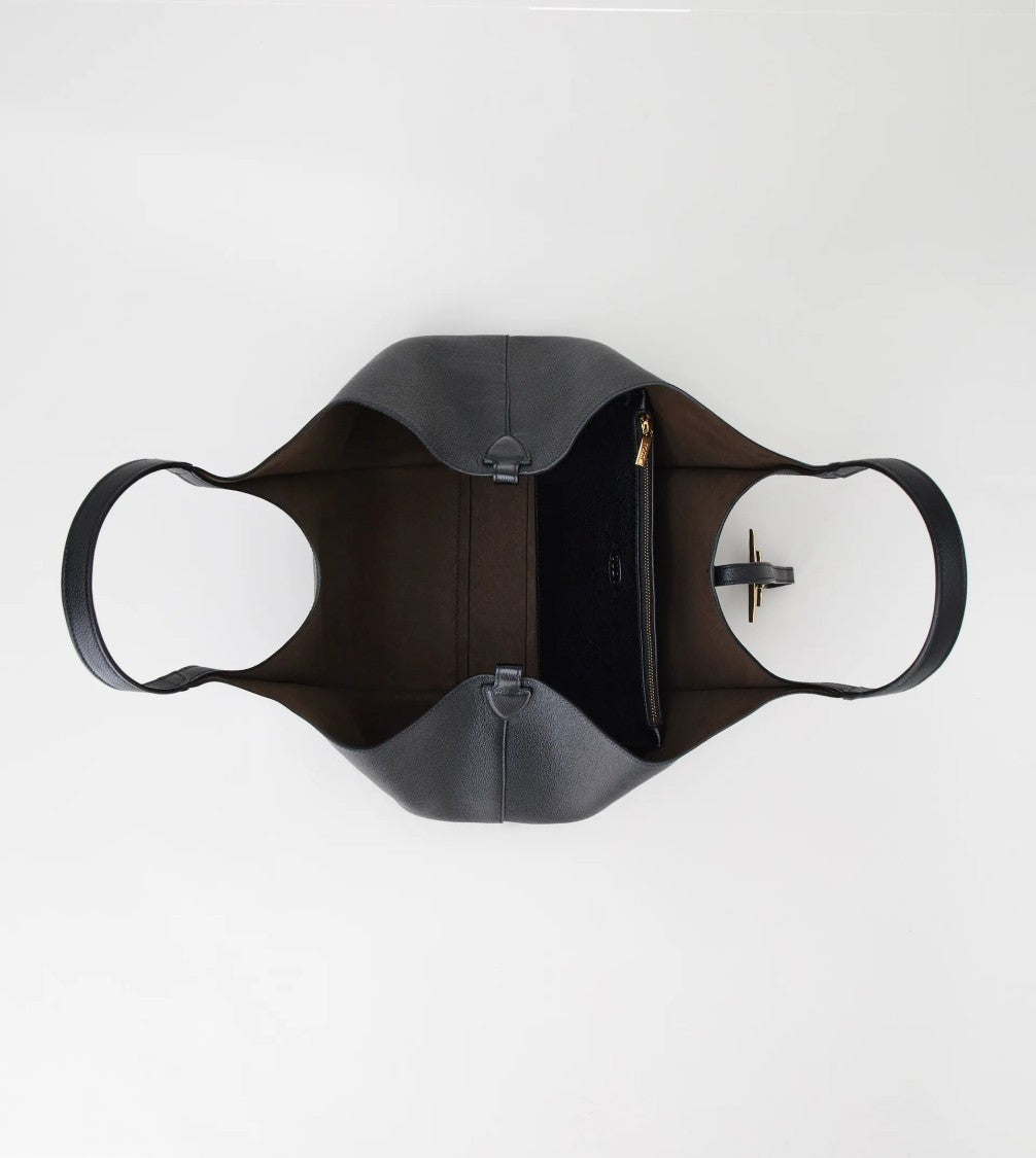 Tod's Timeless Black Leather Tote Bag