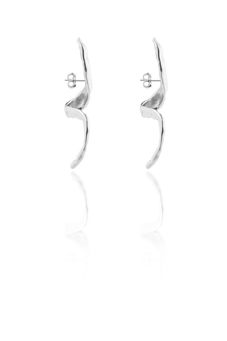 Federica Tosi Argento Snake 925 Silver Plated Gold Earrings