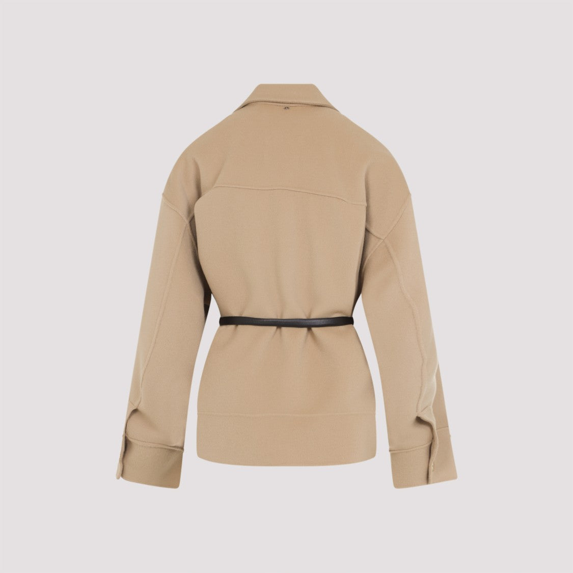 Sportmax Camel Brown Virgin Wool Cantore Jacket