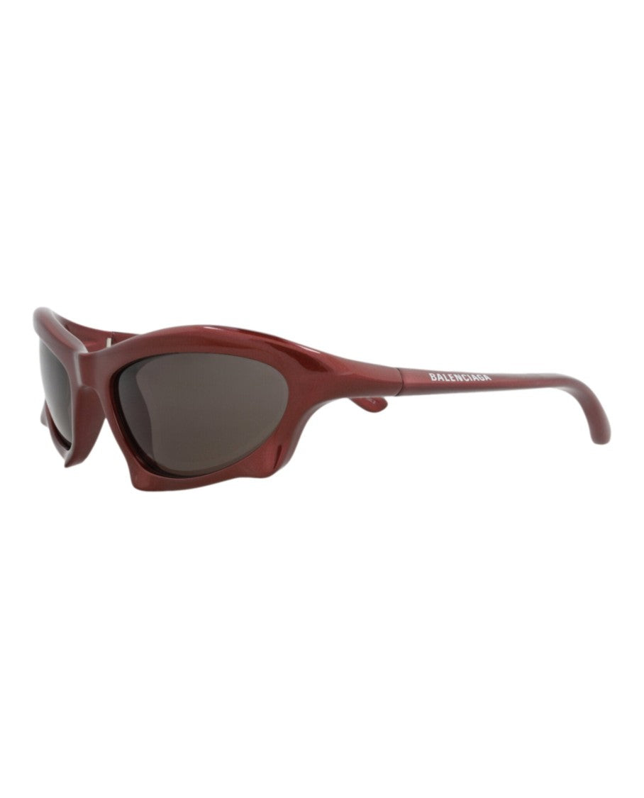 Balenciaga Shield-Frame Sunglasses With Saddle Nose Bridge In Bio Injection