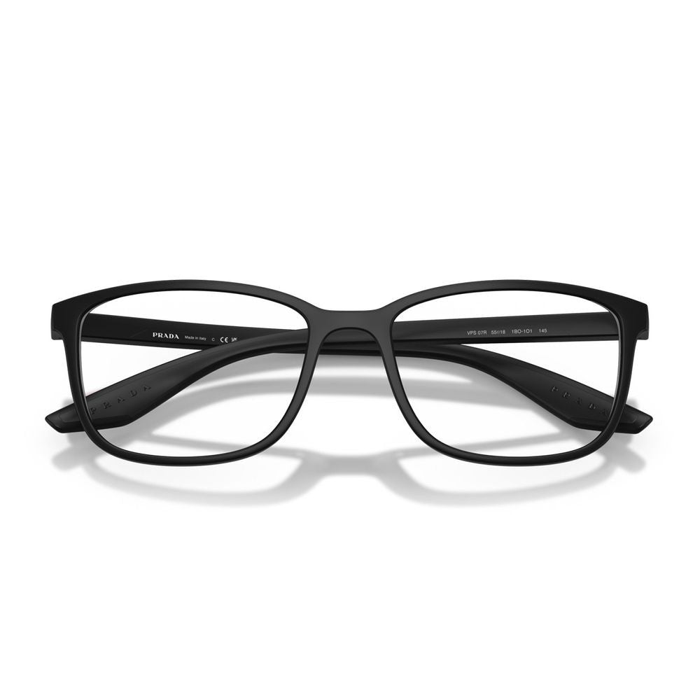 Prada Linea Rossa Ps 07Rv Matte Black Rectangular Sunglasses