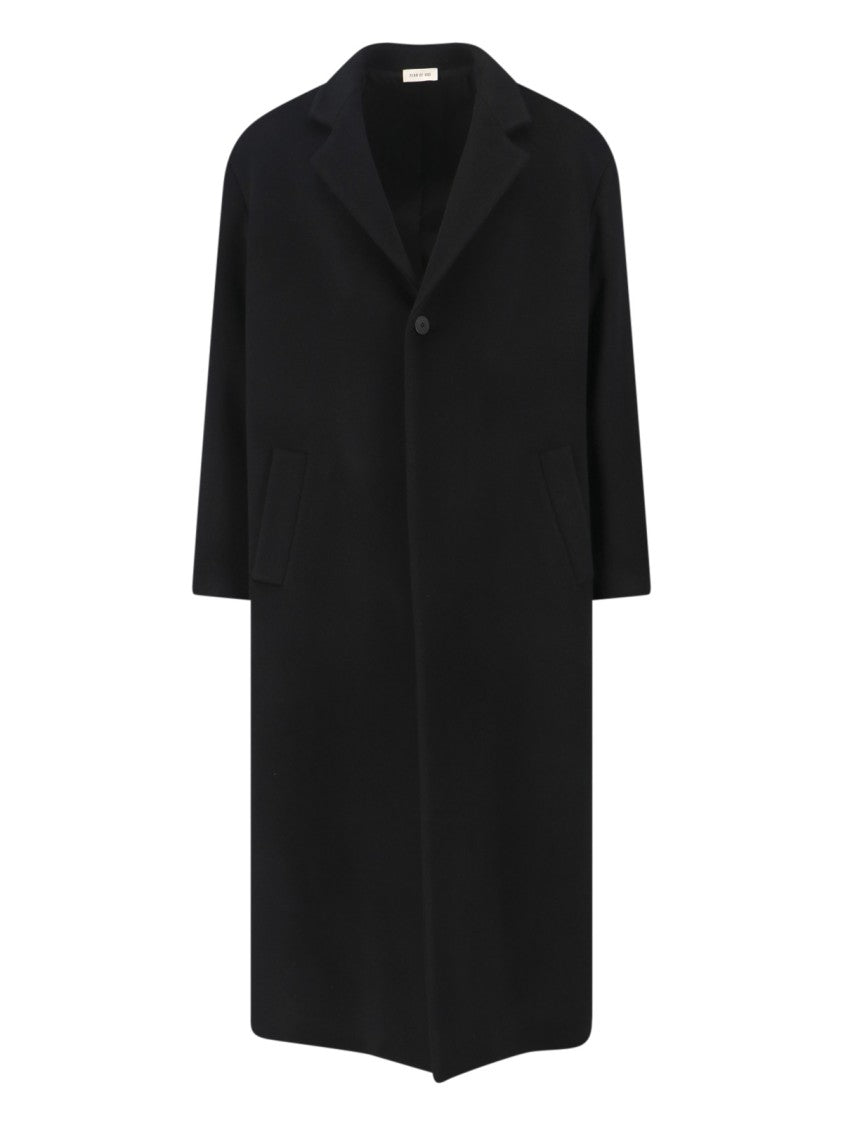 Fear Of God Virgin Wool Coat – Black