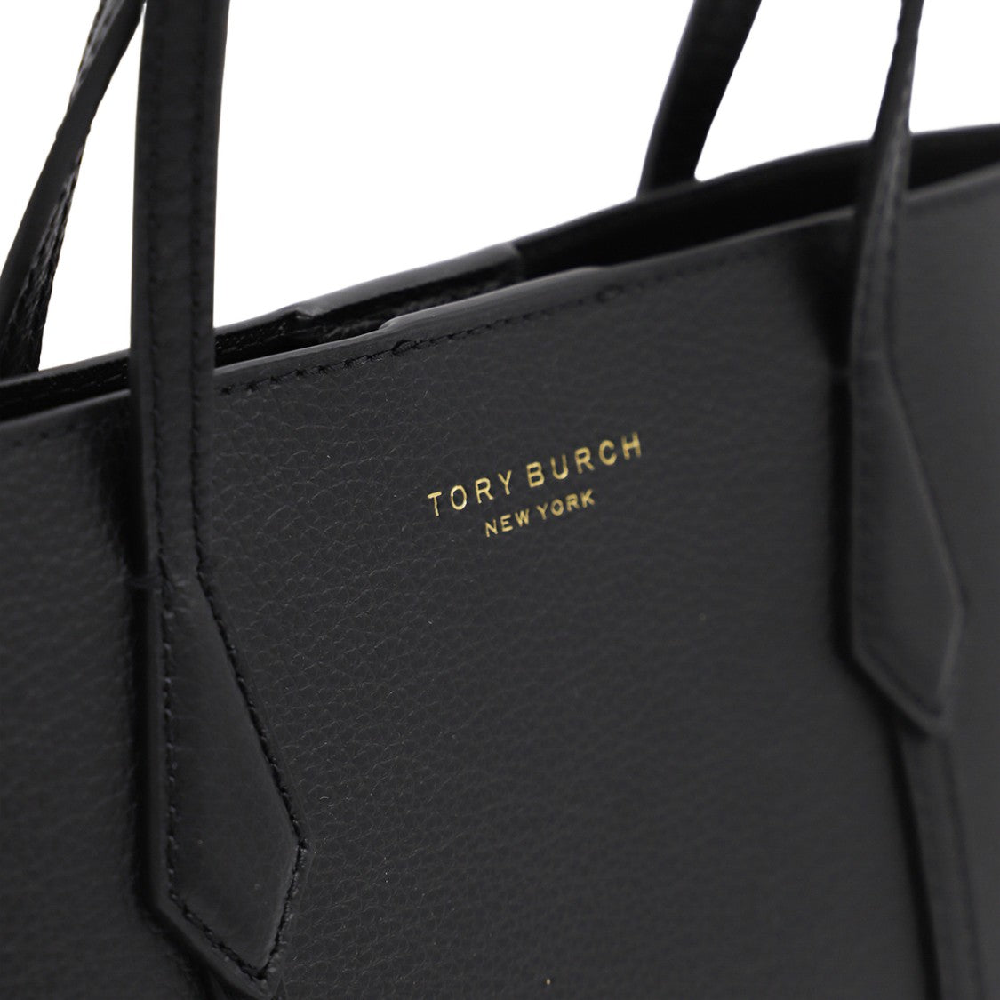 Tory Burch Structured Tote Bag With Smooth Pebbled Texture