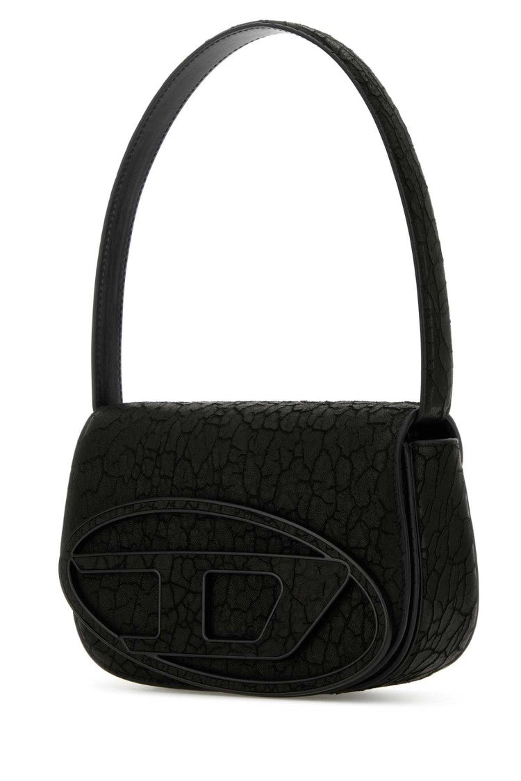 Diesel Black Leather 1Dr Shoulder Bag