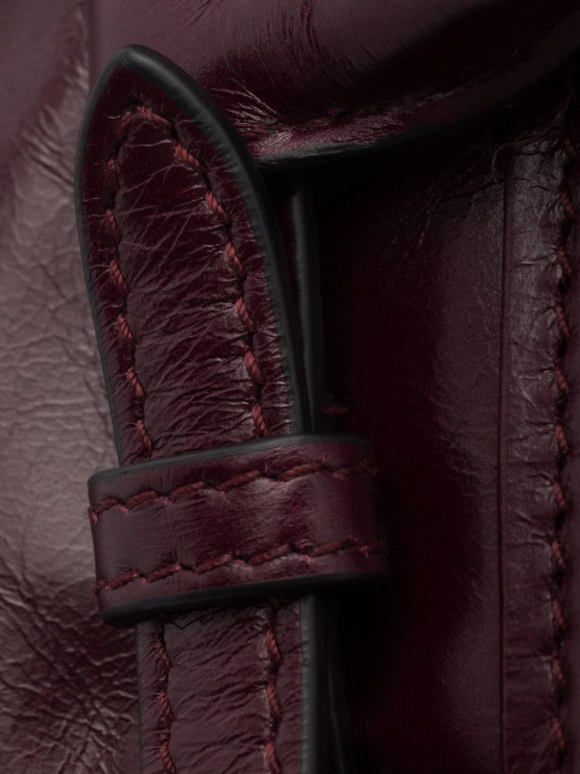 Prada Smooth Leather Drawstring Bag