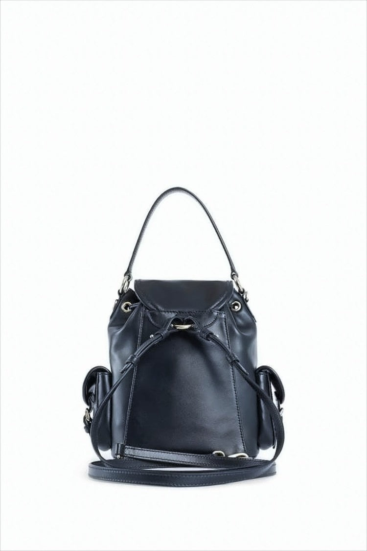 Miu Miu Structured Blue Leather Bag