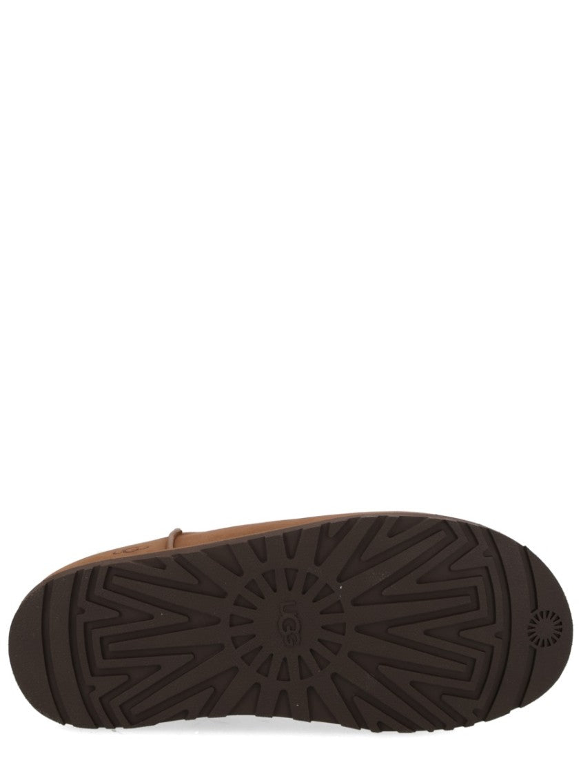 Ugg Slip-On Leather Sabot Shoes With Minimalist Design