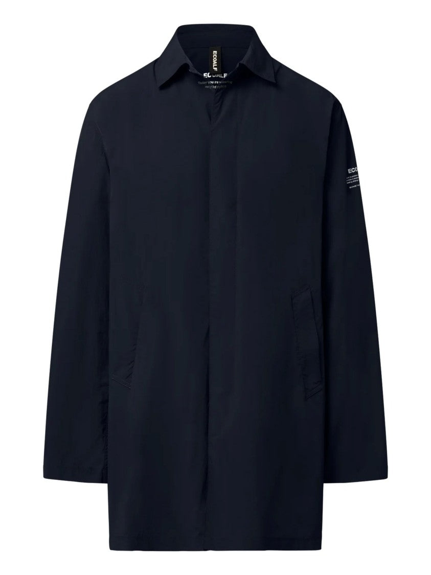 Ecoalf Blue Vestal Concealed Placket Jacket