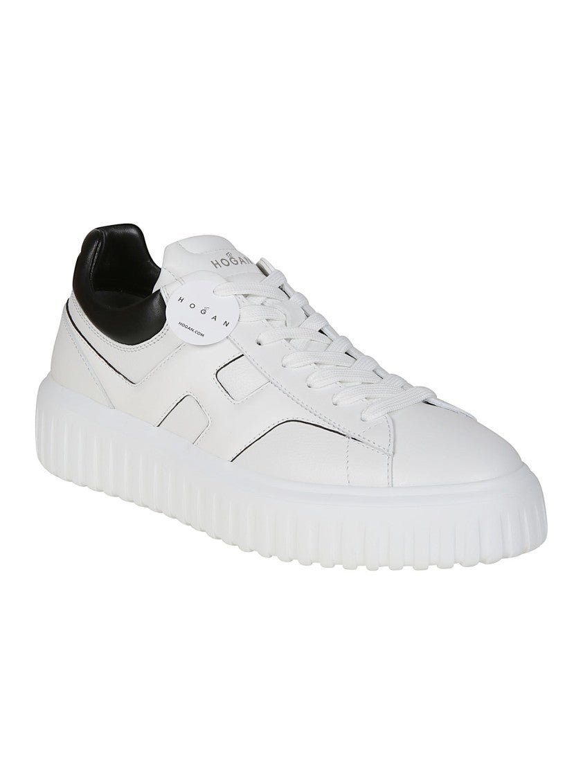 Hogan H-Stripes Calf Leather Sneakers