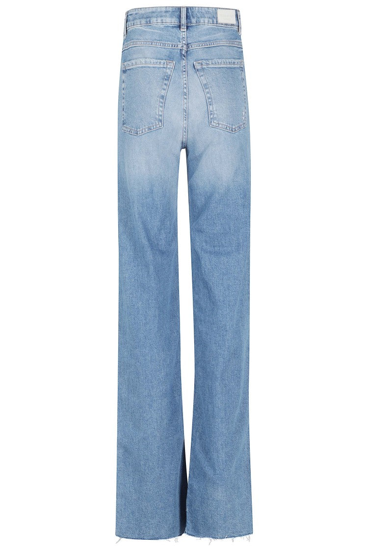 Icon Denim Denim Blue Joia Cotton-Blend Wide-Leg Jeans