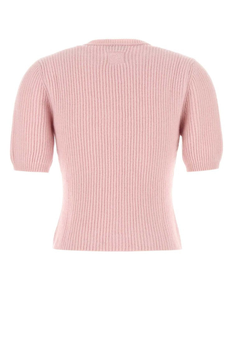 Magda Butrym Pink Stretch Cashmere Sweater