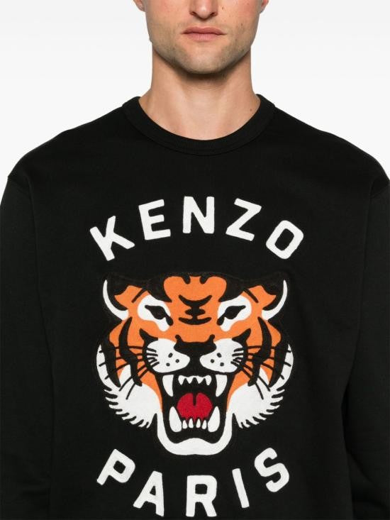 Kenzo Graphic Tiger-Print Long-Sleeve Kenzo T-Shirt