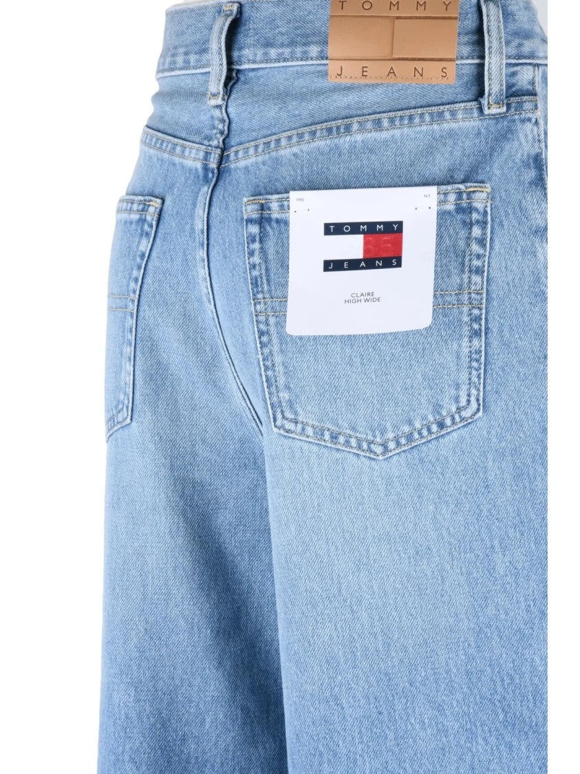 Tommy Jeans Light Blue Wide-Leg Jeans